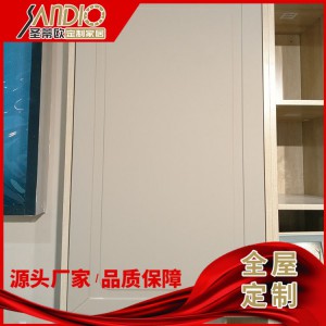 廠家定制簡(jiǎn)約實(shí)木書柜儲(chǔ)物柜 原木書架歐式風(fēng)格 圣蒂歐全屋定制