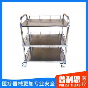 不銹鋼器械車 器械推車 不銹鋼器械臺(tái)車 不銹鋼器械車