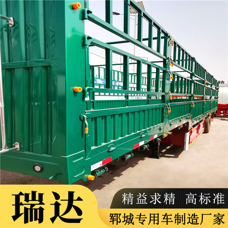 13米倉(cāng)欄車銷售廠家 山東13米半掛車生產(chǎn)廠家 瑞達(dá)專用車