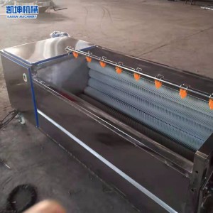 白蘿卜毛輥清洗機(jī) 土豆去皮清洗機(jī) 全自動(dòng)毛刷紅薯脫皮機(jī)
