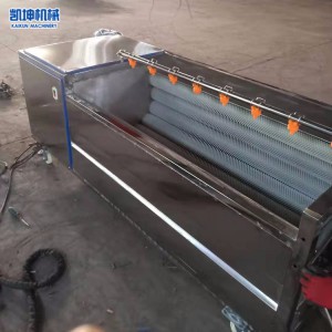 白蘿卜毛輥清洗機(jī) 土豆去皮清洗機(jī) 全自動(dòng)毛刷紅薯脫皮機(jī)