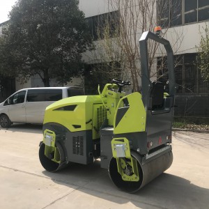 3噸壓路機小型座駕式雙鋼輪震動 全液壓系統前后雙震