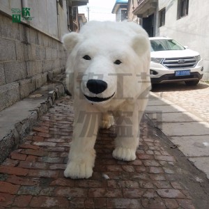 仿真北極熊 動物標(biāo)本 電動仿真動物模型
