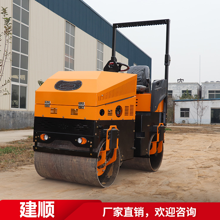 供應小型壓路機 1.5噸座駕式壓路機 小型座駕雙鋼輪壓土機