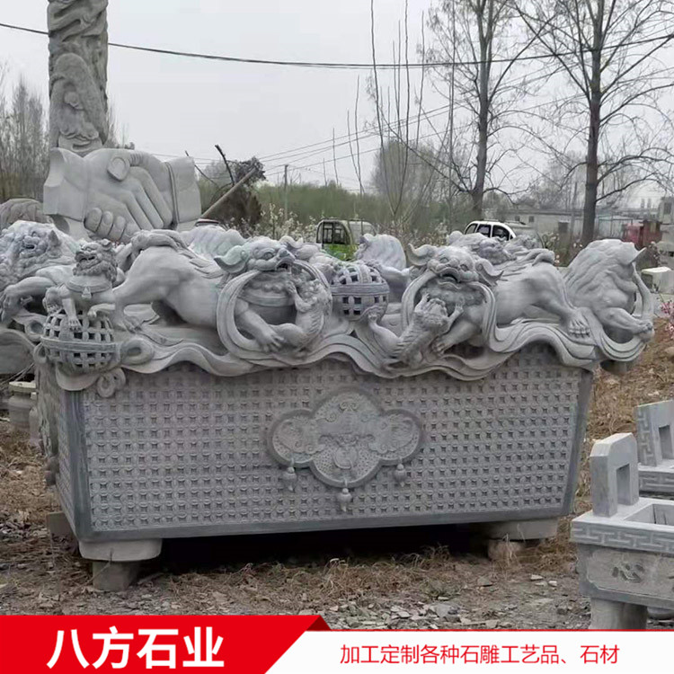 大理石石雕麒麟 貔貅 公司別墅門口石雕動物擺件
