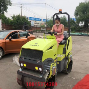 白改黑路面用小型壓路機(jī)柴油電啟動振動夯維護(hù)少操作簡單