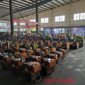 白改黑路面用小型壓路機(jī)柴油電啟動振動夯維護(hù)少操作簡單