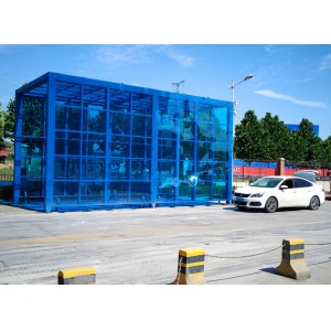 車輛通過式全封閉洗車臺 中京環保科技 噴頭擺動清洗