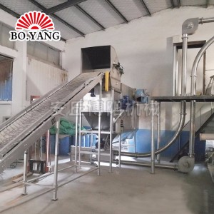 博陽機械自動拆包機   配套管鏈輸送機上料  無塵拆袋卸料站非標定制
